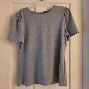 Express Grey metallic tee, size L